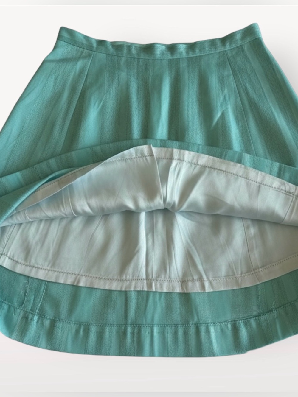 🛍️SALE🛍️ A-line Teal / Aqua Midi Women’s Skirt - Picture 5 of 5